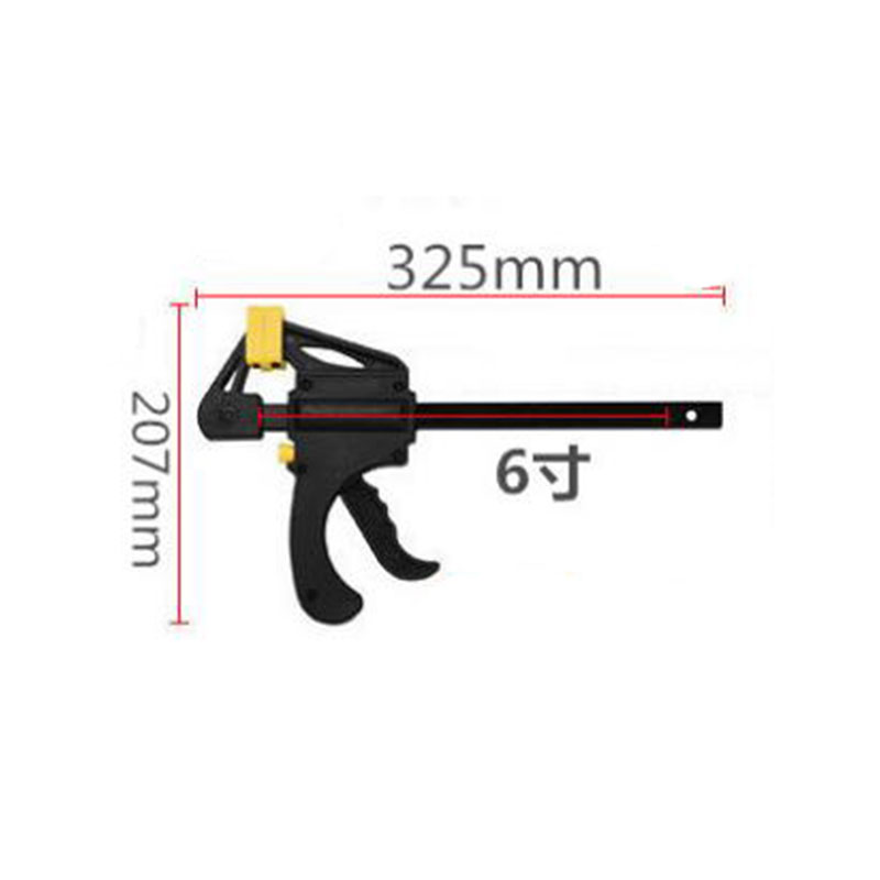 6 Inch Strong Thickened Plastic Adjustable Woodworking Retaining Clamp