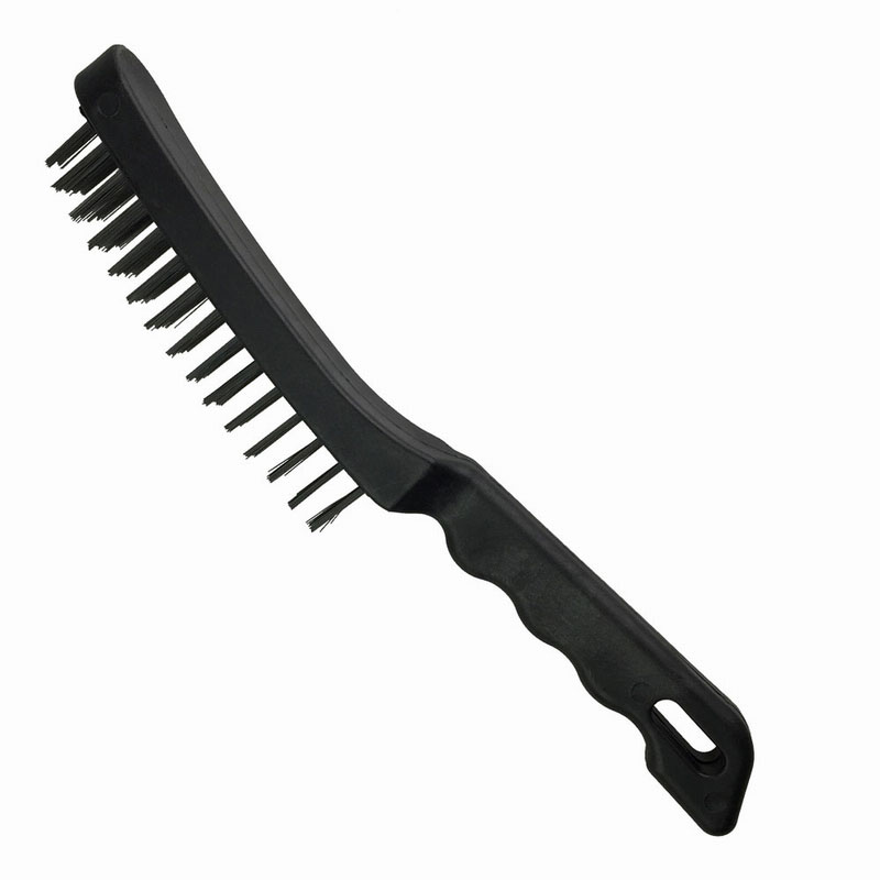 Multi Functional Cleaning Remove Oil Decontamination Black Handle Wire Brush MTH3014